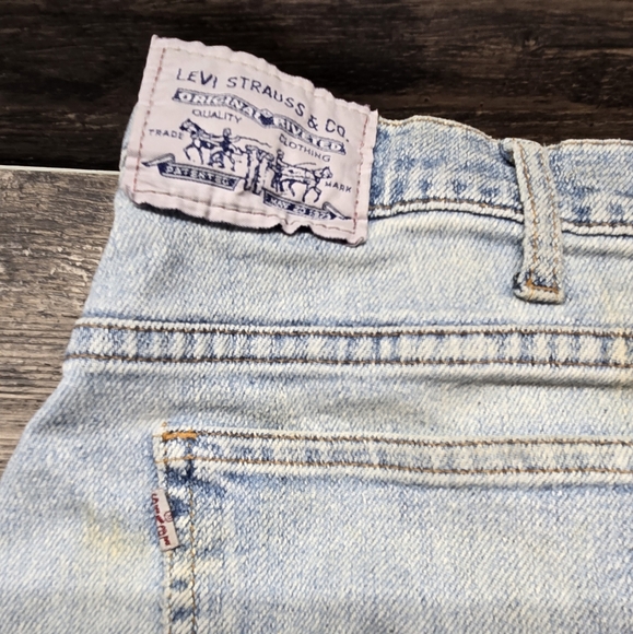 Levis Vintage Gray Tab Jeans Soft 36 x 30 Signature Flex Denim Rare Distressed - Picture 1 of 5